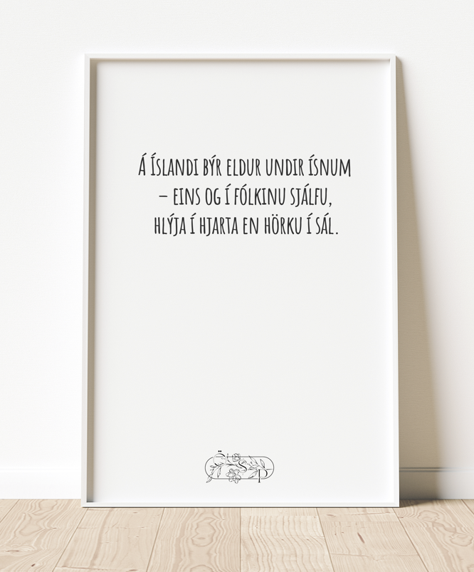 Á Íslandi býr eldur undir ísnum