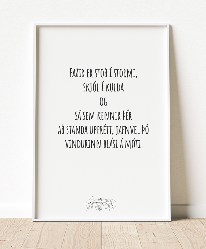 Faðir er stoð í stormi