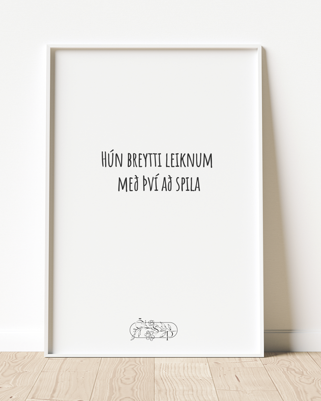 Hún breytti leiknum  með því að spila