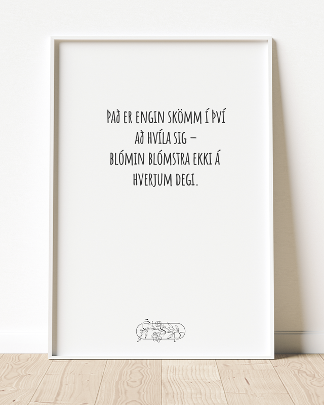 Það er engin skömm í því að hvíla sig